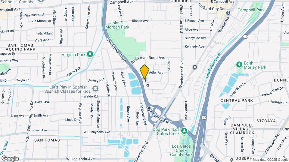 621 Nello Drive Map and Location Details