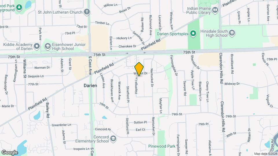 7609 Hayenga Ln Map and Location Details