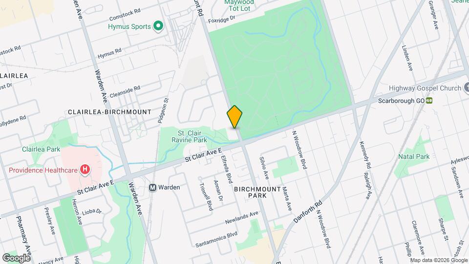 594 Birchmount Rd Map and Location Details