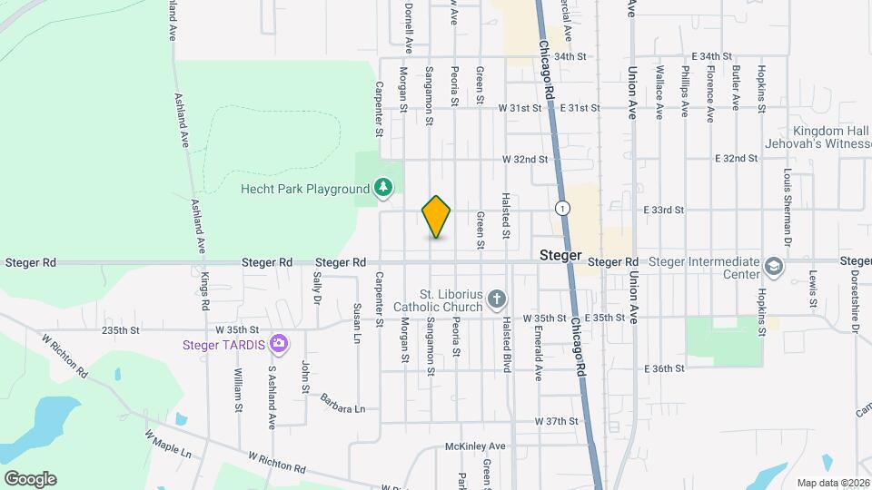 3325 Sangamon St Map and Location Details