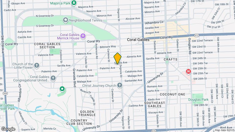 607 Palermo Ave Mapa y Detalles de la Ubicación