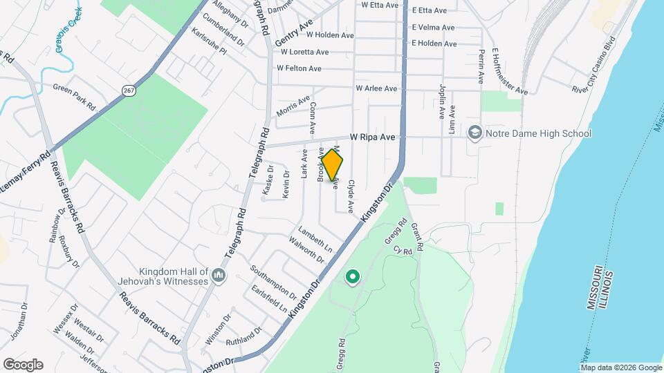 9963 Meadow Ave Map and Location Details