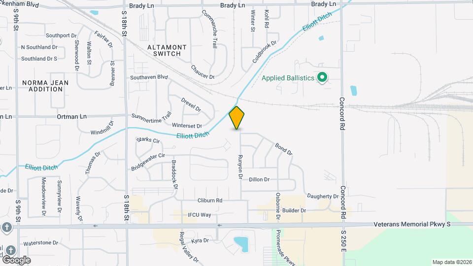 3102 Runyon Dr Map and Location Details