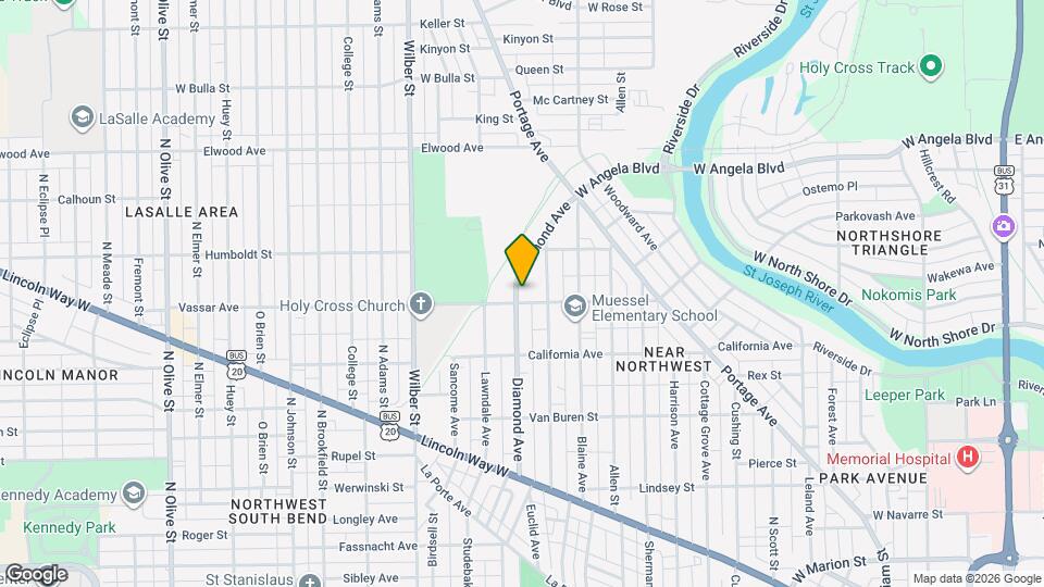 1108 Diamond Ave Mapa y Detalles de la Ubicación