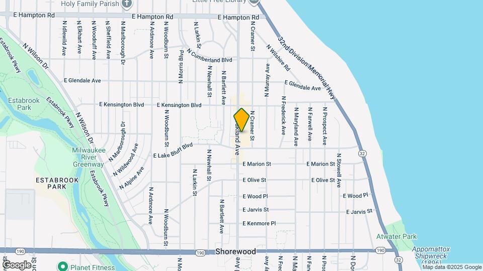4428 N Oakland Ave Map and Location Details
