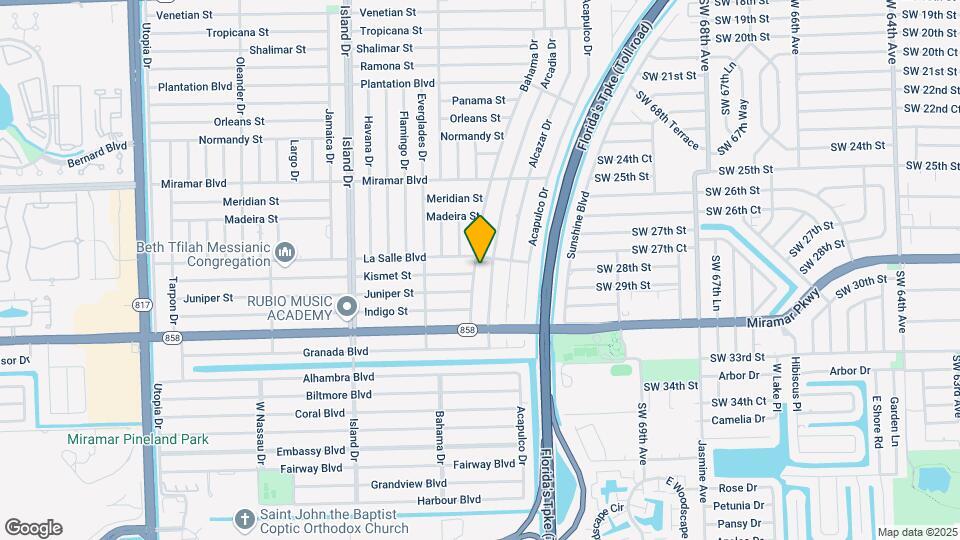 2813 Bahama Dr Mapa y Detalles de la Ubicación