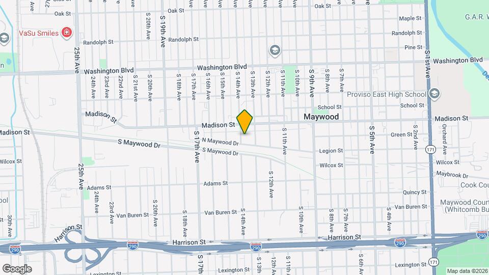1017 S 14th Ave, Unit 1 Map and Location Details
