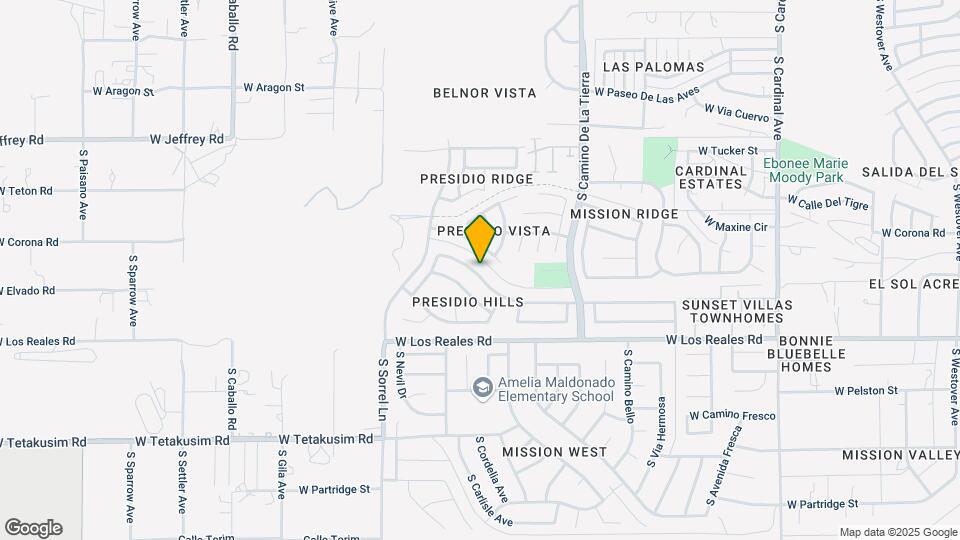 3580 W Avenida Obregon Map and Location Details