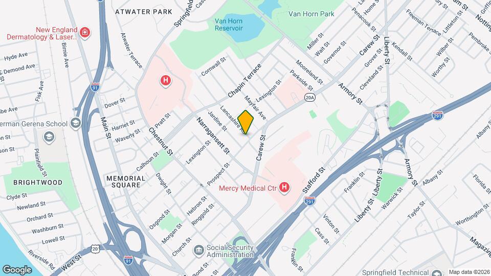 144-146-146 Prospect St Map and Location Details