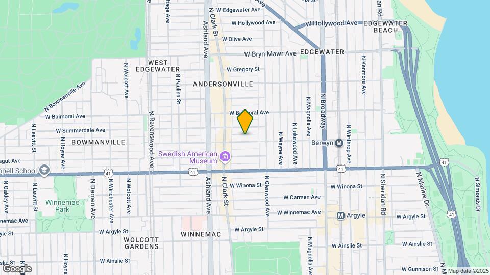 1444 W Berwyn Ave Map and Location Details