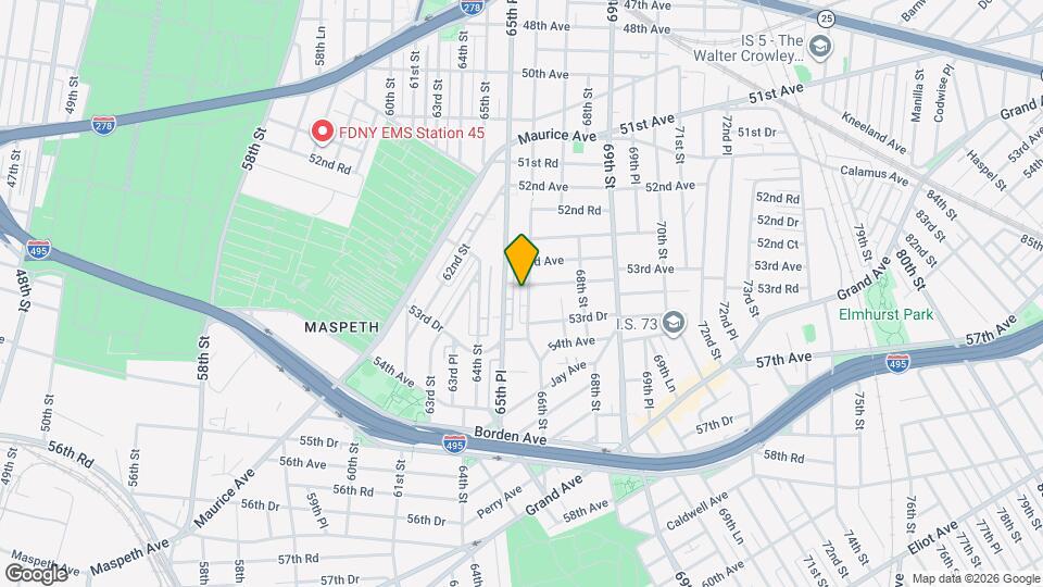 54-34 66th St Map and Location Details