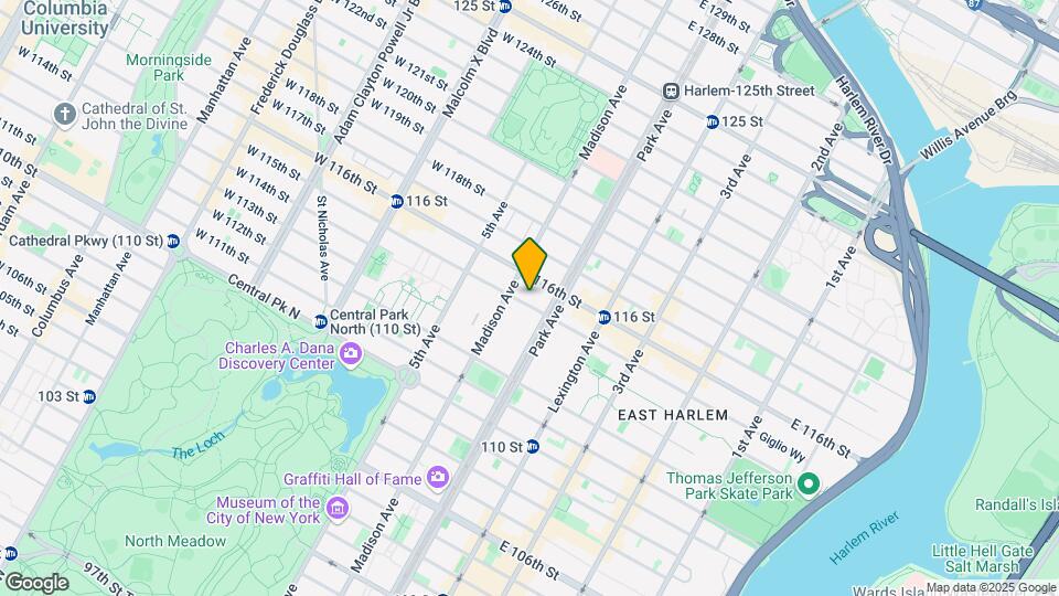 63 E 115th St Map and Location Details