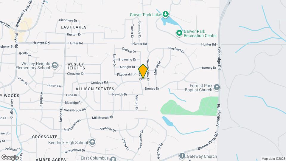 1600 Mazor Dr Map and Location Details