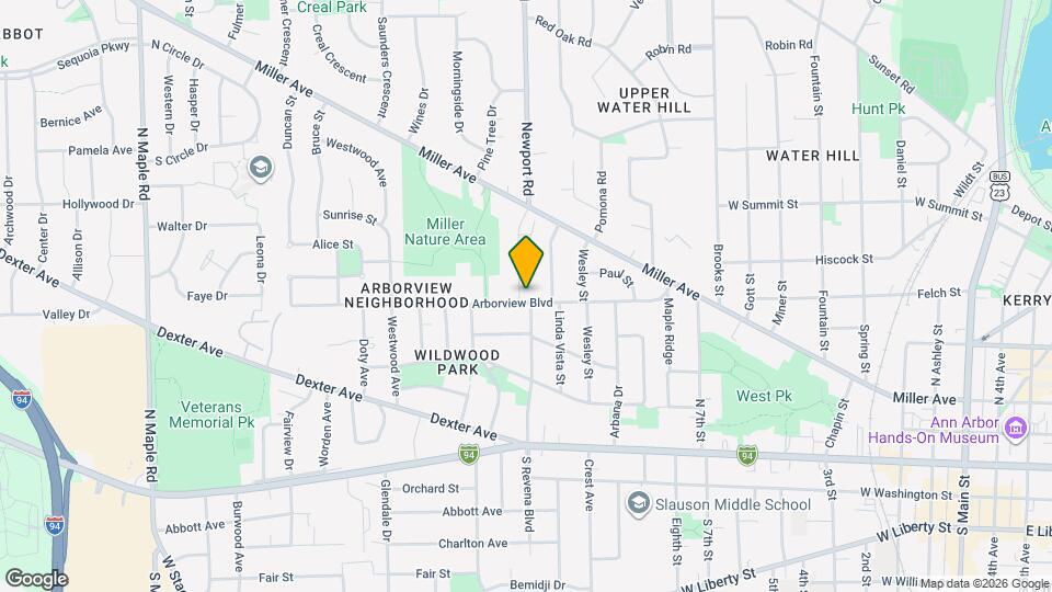 1416 Arborview Blvd, Unit West Side Duplex Map and Location Details