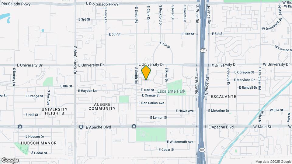2027 E University Dr Map and Location Details