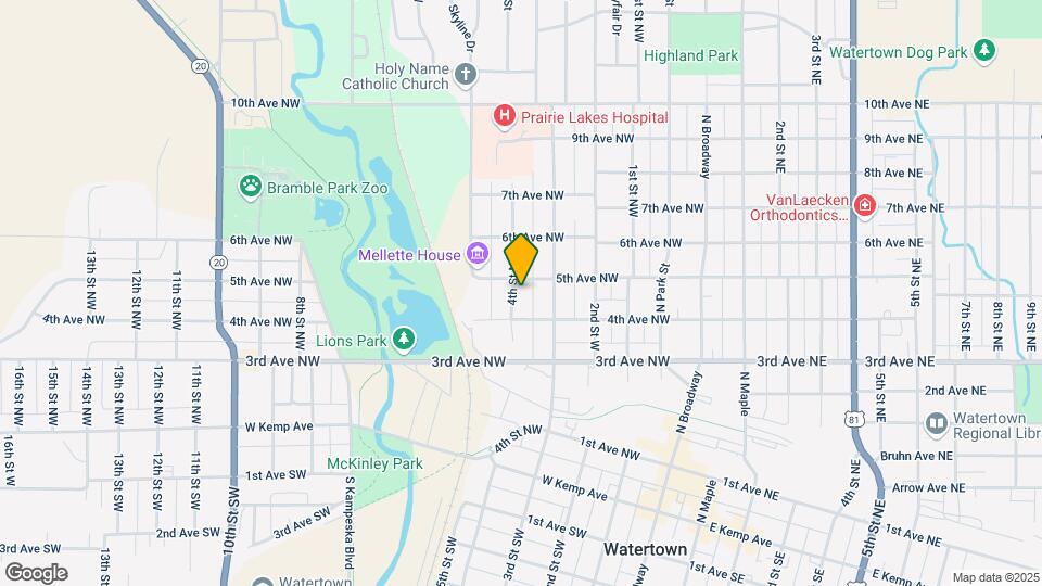 416 4th St NW Map and Location Details