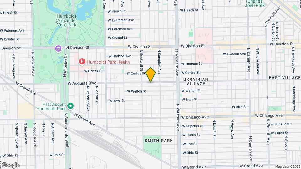 2531-2533 W Augusta Blvd Mapa y Detalles de la Ubicación
