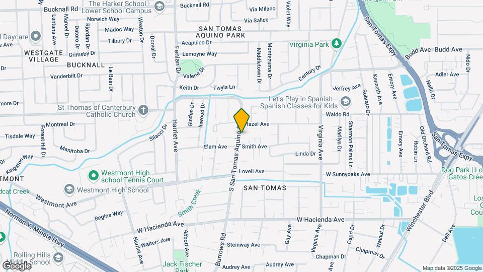 832 S San Tomas Aquino Rd Mapa y Detalles de la Ubicación
