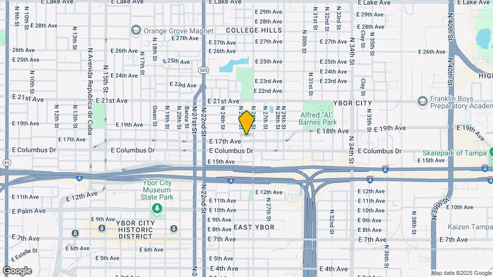2510 E 17th Ave Map and Location Details