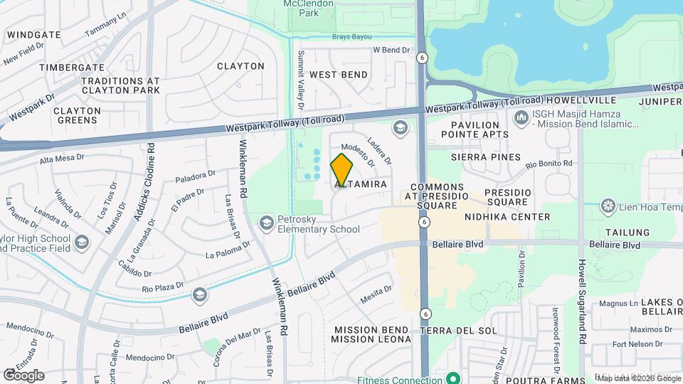14827 Mesa Vista Dr Map and Location Details