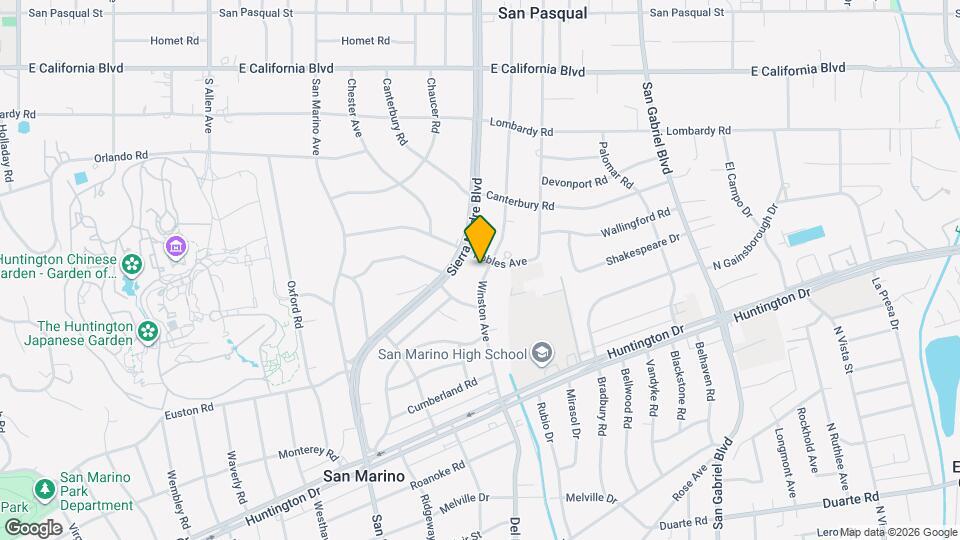 1055 Winston Ave Mapa y Detalles de la Ubicación