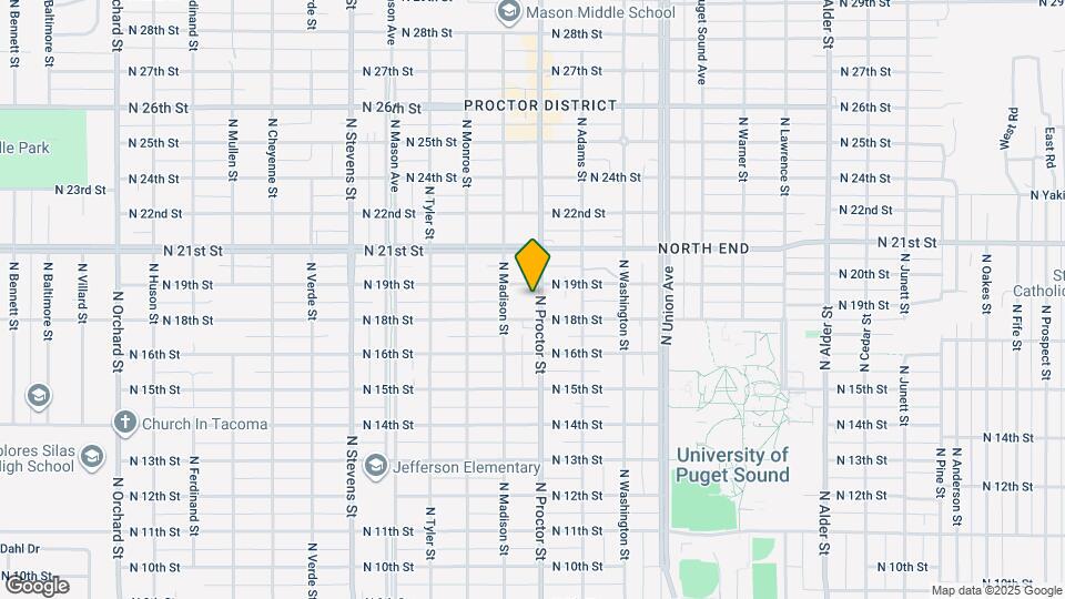 1814 N Proctor St Map and Location Details