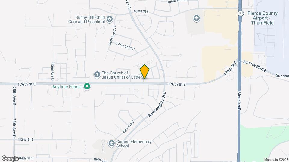 9202 175th Street Ct E Map and Location Details