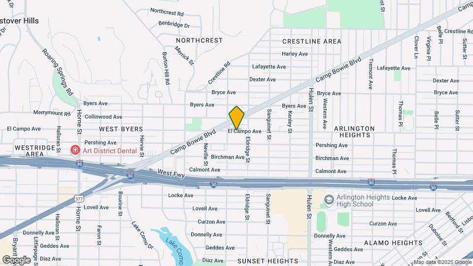 4921 El Campo Ave Map and Location Details