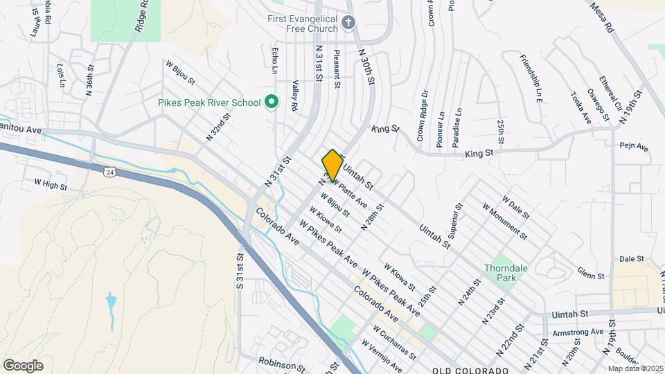 2921 W Platte Ave Map and Location Details