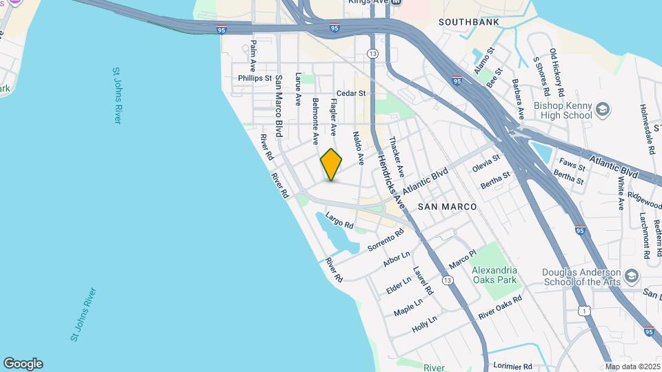 1212 Belmont Terrace Map and Location Details