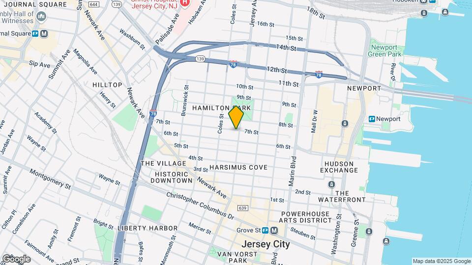645 Jersey Ave Map and Location Details