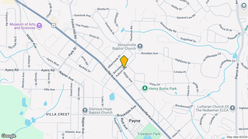 3495 Ridge Ave Map and Location Details