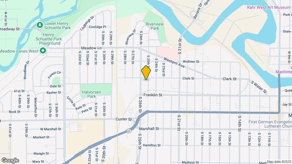 810 S 25th St Map and Location Details