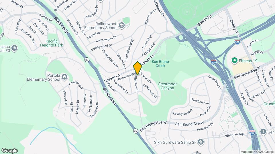 1170 Glenview Dr Mapa y Detalles de la Ubicación