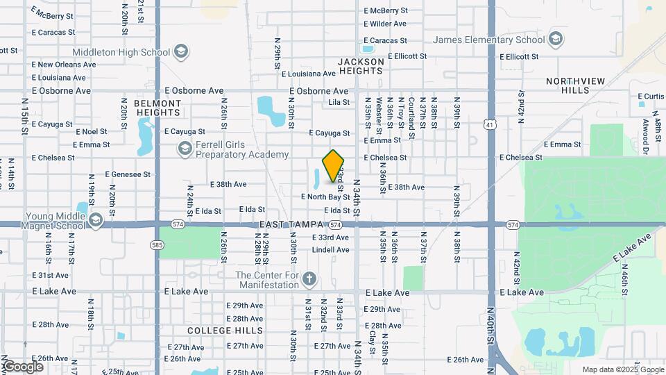 3207 E 38th Ave Map and Location Details