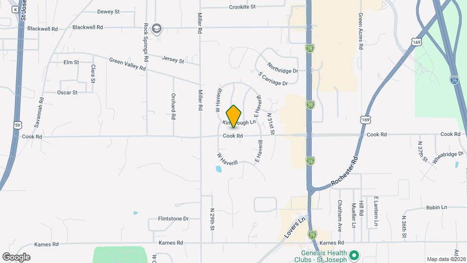 2917 Cook Rd Map and Location Details