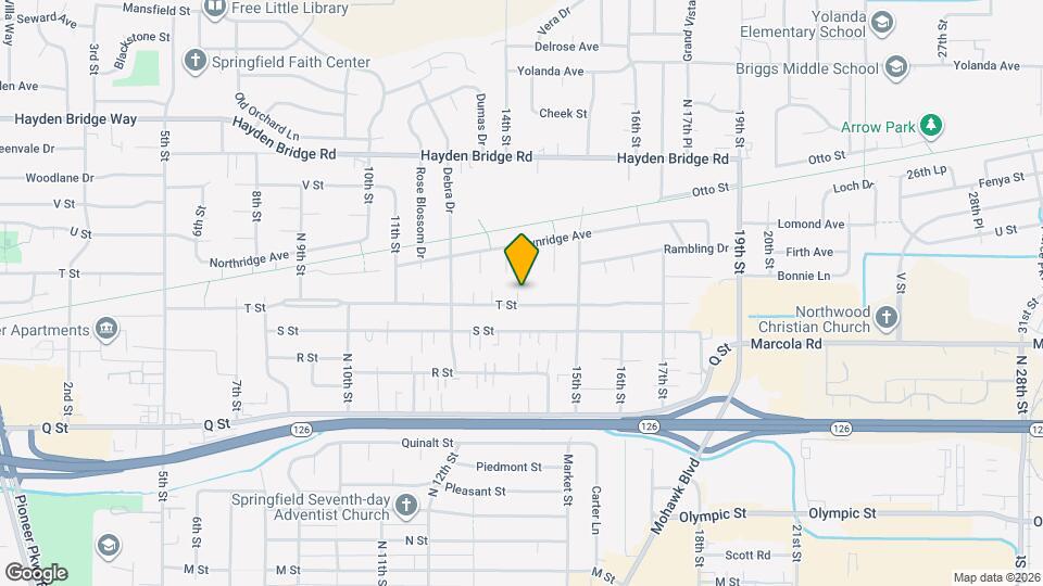 1378 T St Map and Location Details