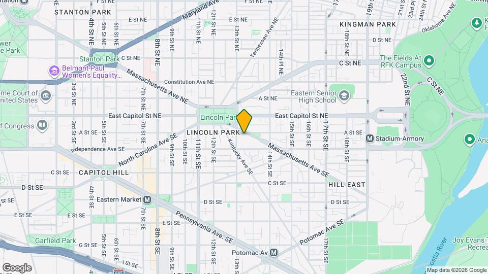 1319 Massachusetts Ave SE Map and Location Details