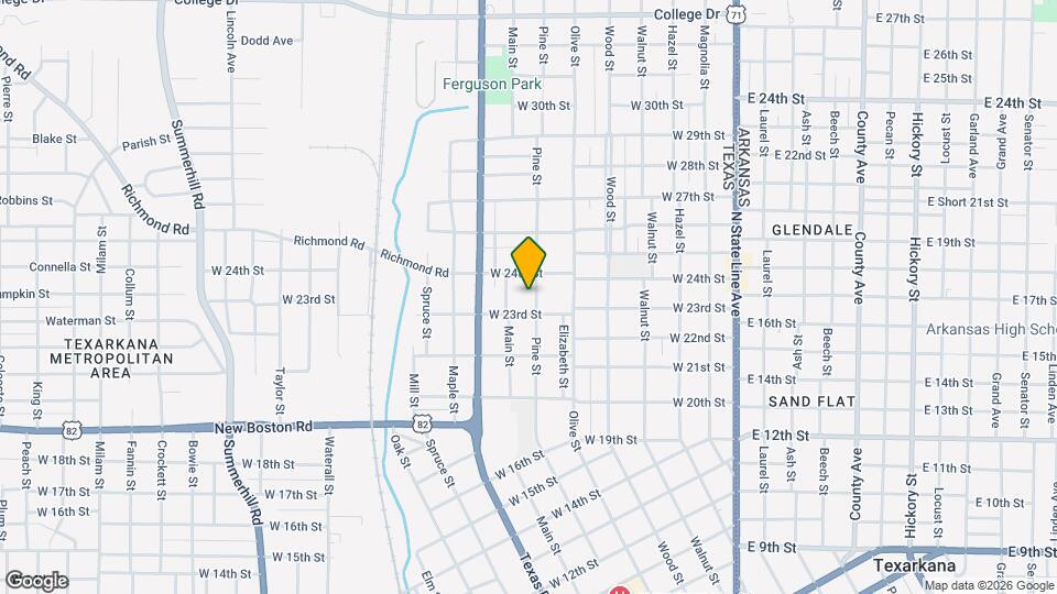 2307 Pine St Map and Location Details