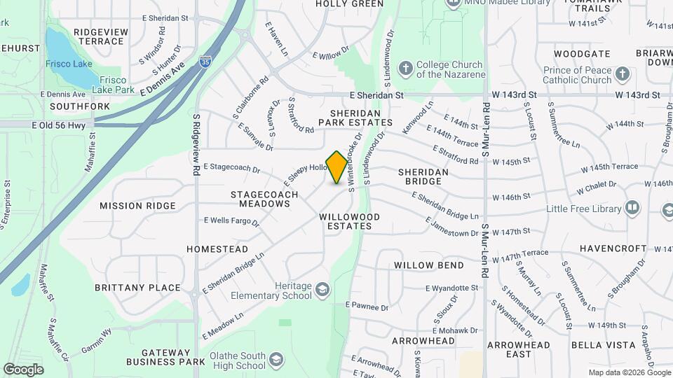 1800 E Sheridan Bridge Ln Map and Location Details