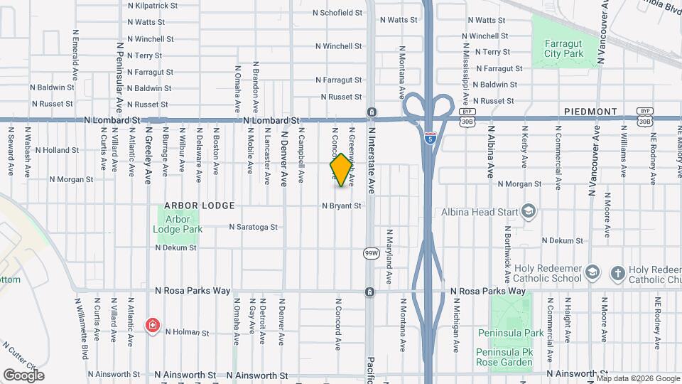 7036 N Concord Ave Map and Location Details