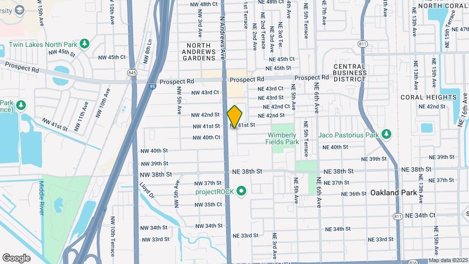 4075 NE 1st Ave Map and Location Details