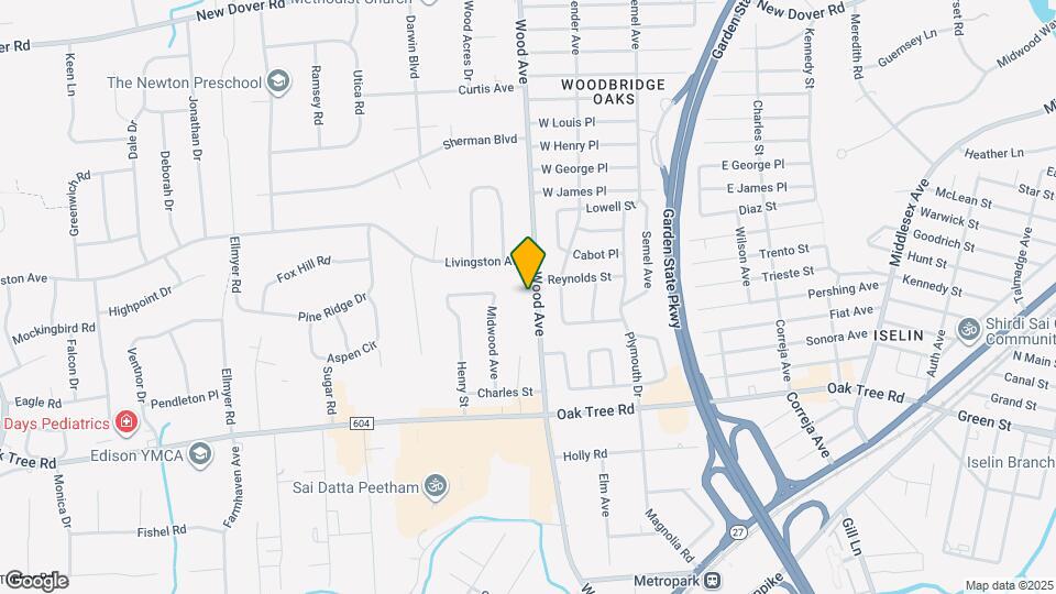 291 Wood Ave Map and Location Details