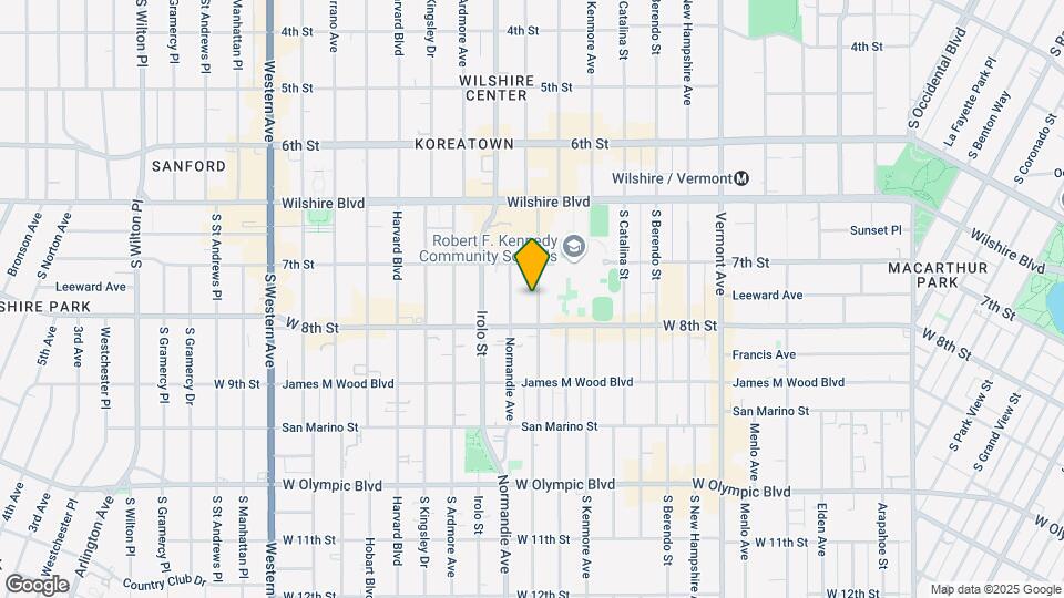 739 S Mariposa Ave Map and Location Details