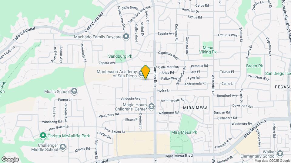 8287 Lapiz Drive Map and Location Details