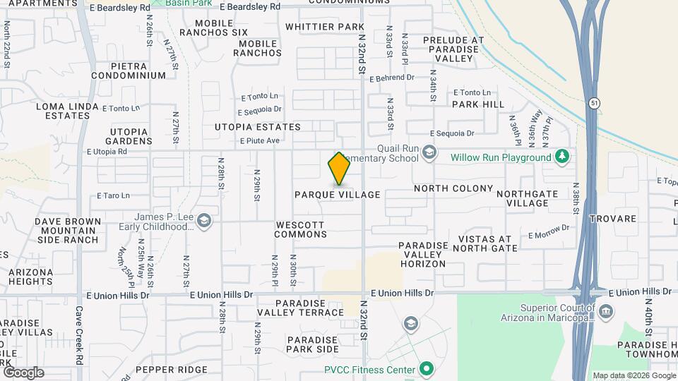 3113 E Topeka Dr Map and Location Details