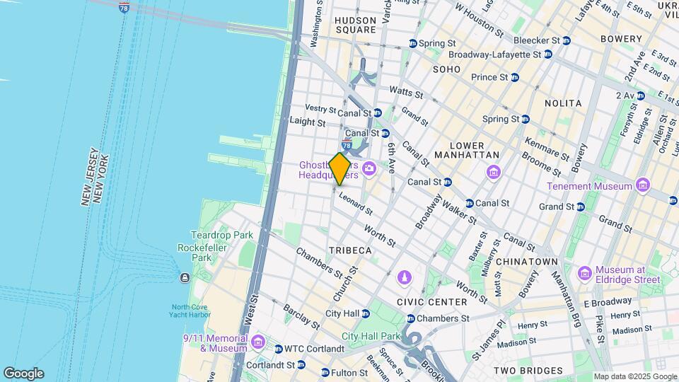 100 HUDSON ST Mapa y Detalles de la Ubicación