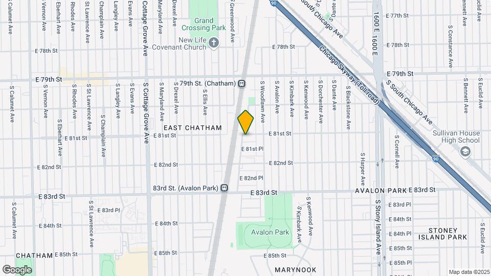 1123 E 81st St Map and Location Details