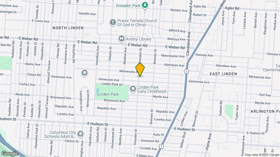 2582 Dresden St Map and Location Details