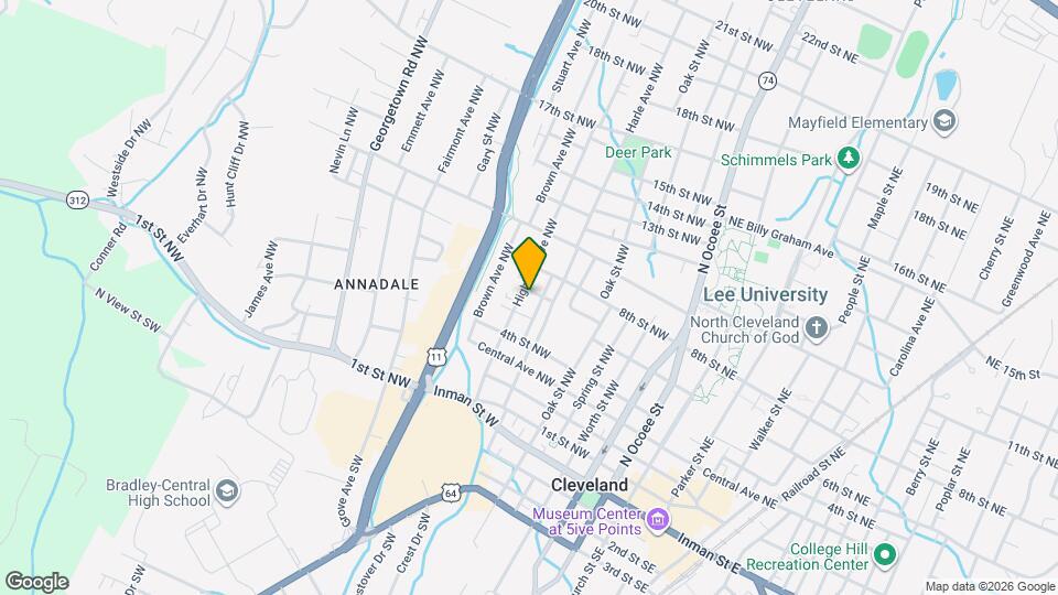 580 Highland Ave NW Map and Location Details